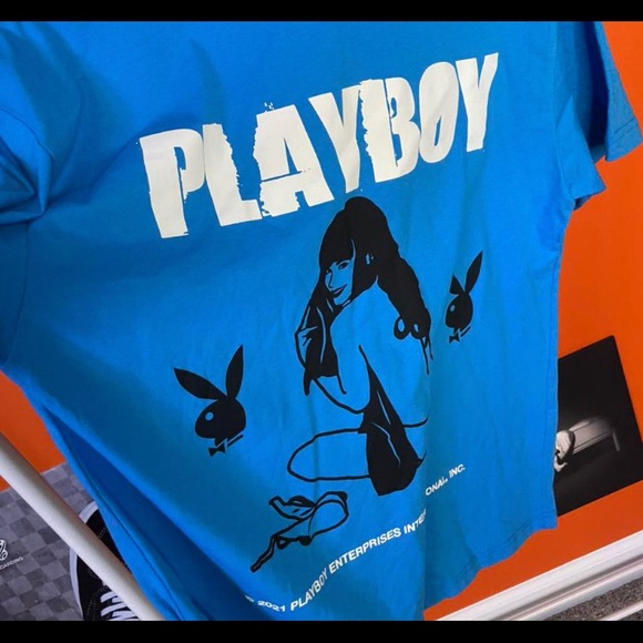 Playboy x Pacsun Blue Shirt - Picture 2 of 2
